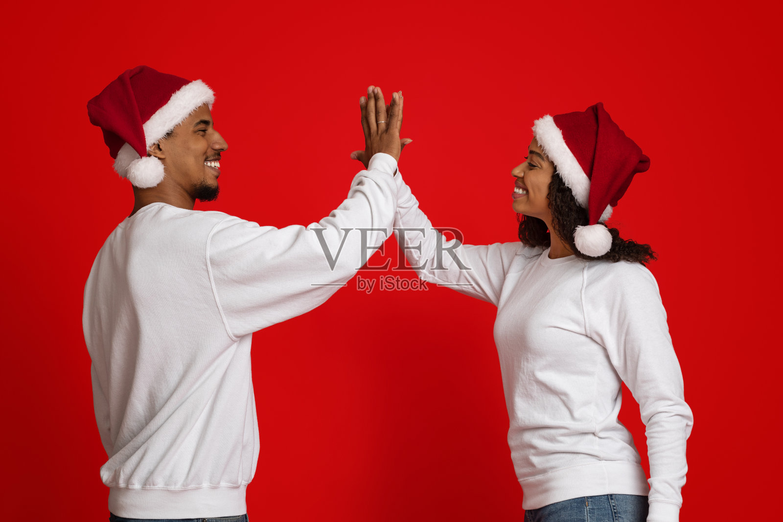 非洲裔美国人互相击掌照片摄影图片