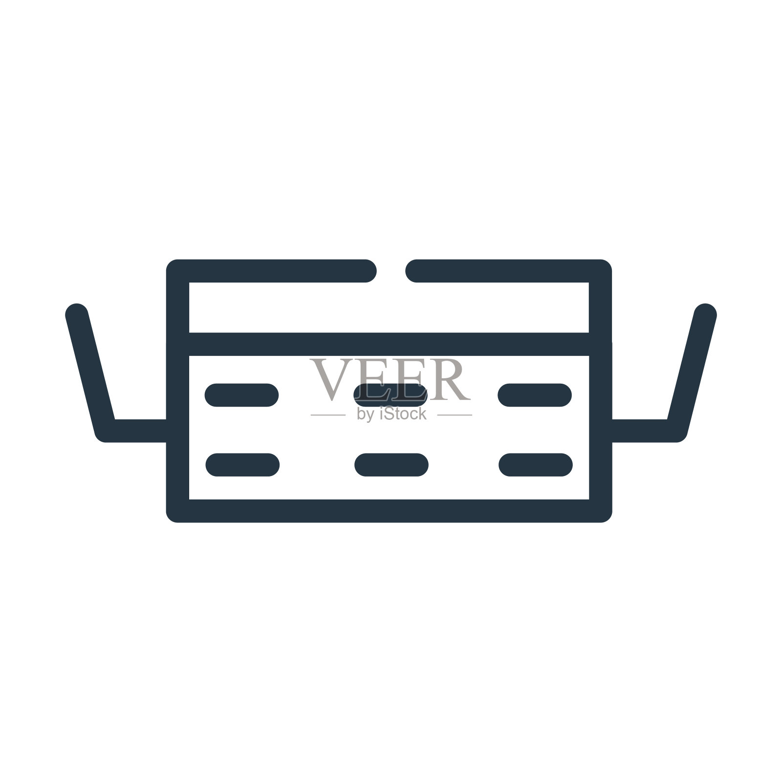 糖筛细线图标。筛，糖线性图标从厨房概念孤立轮廓标志。矢量插图符号元素的网页设计和应用程序。插画图片素材