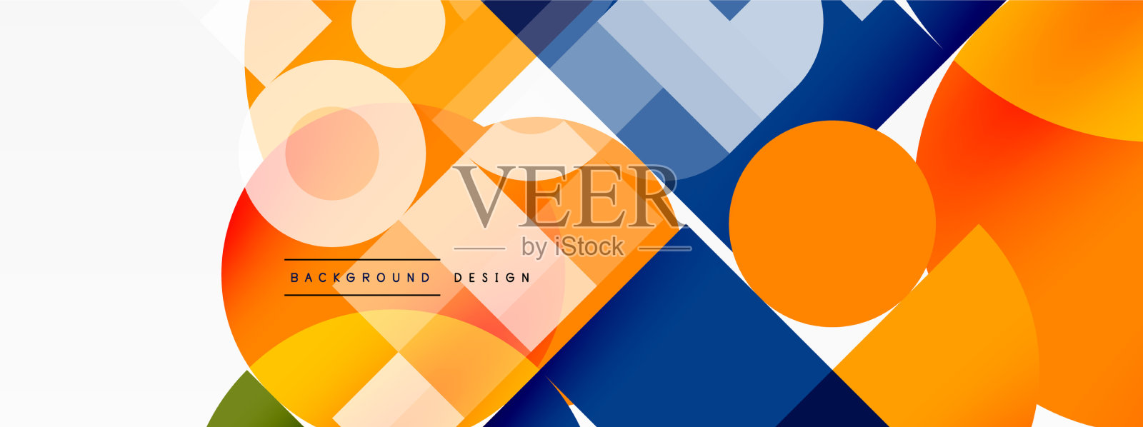 美丽的抽象背景圆三角形插画图片素材