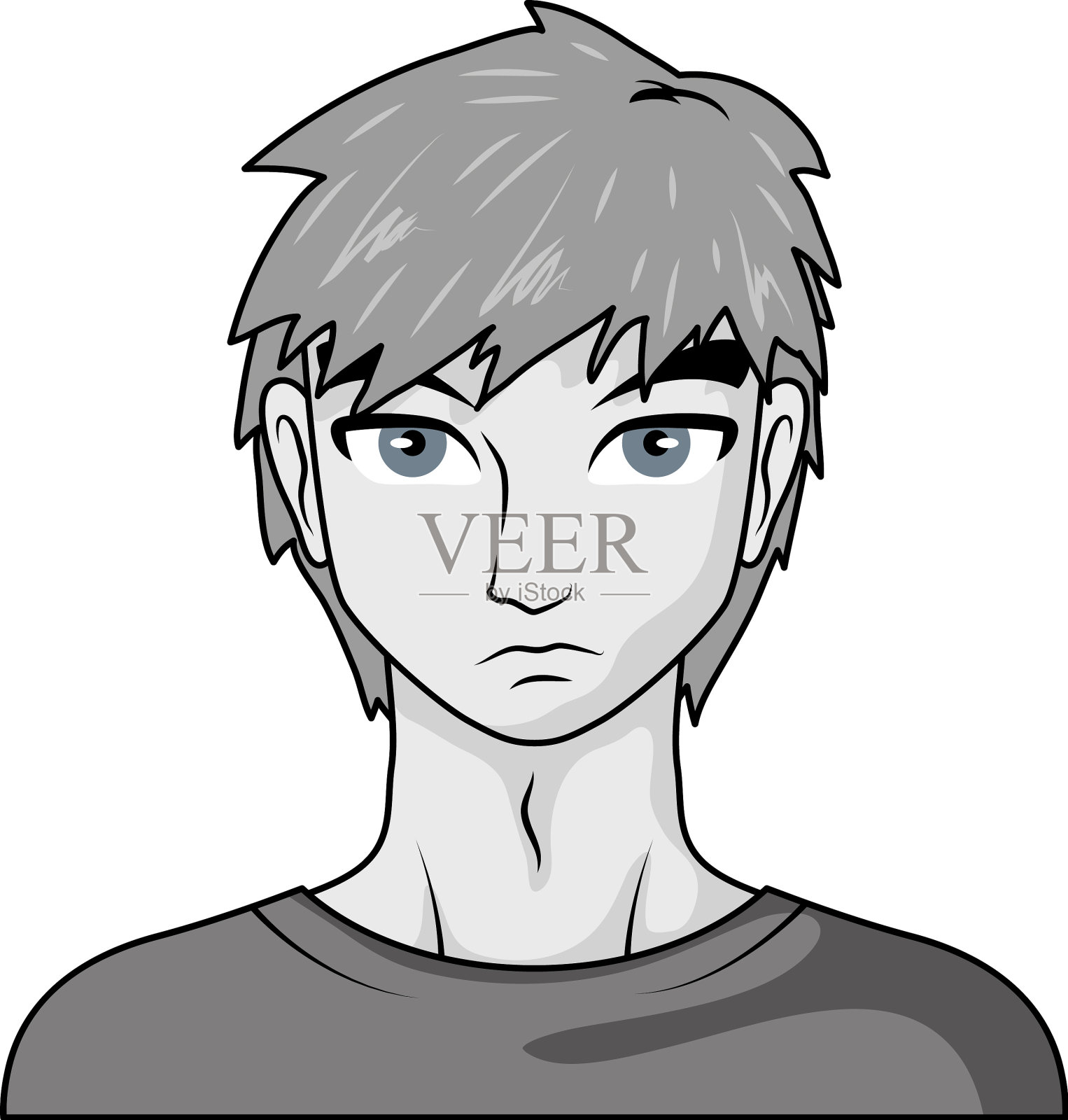 漫画的年轻人设计元素图片