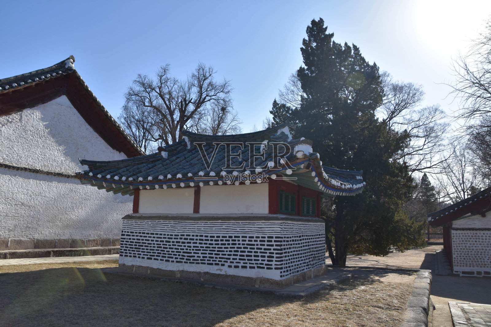 朝鲜开城的寺庙照片摄影图片