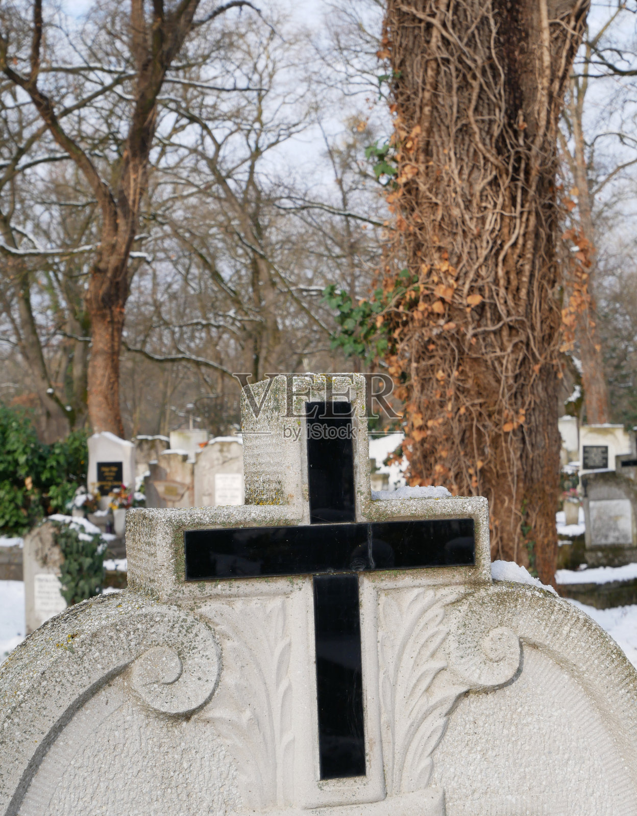 公共墓地的墓碑照片摄影图片