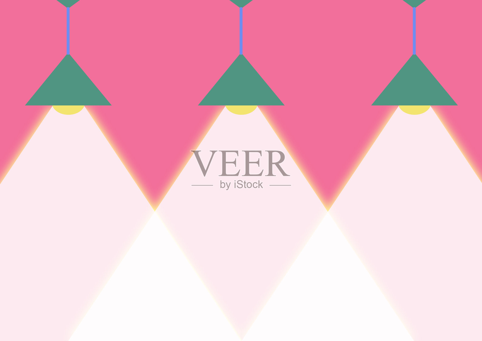 时尚和可爱的抽象照明设备插图插画图片素材