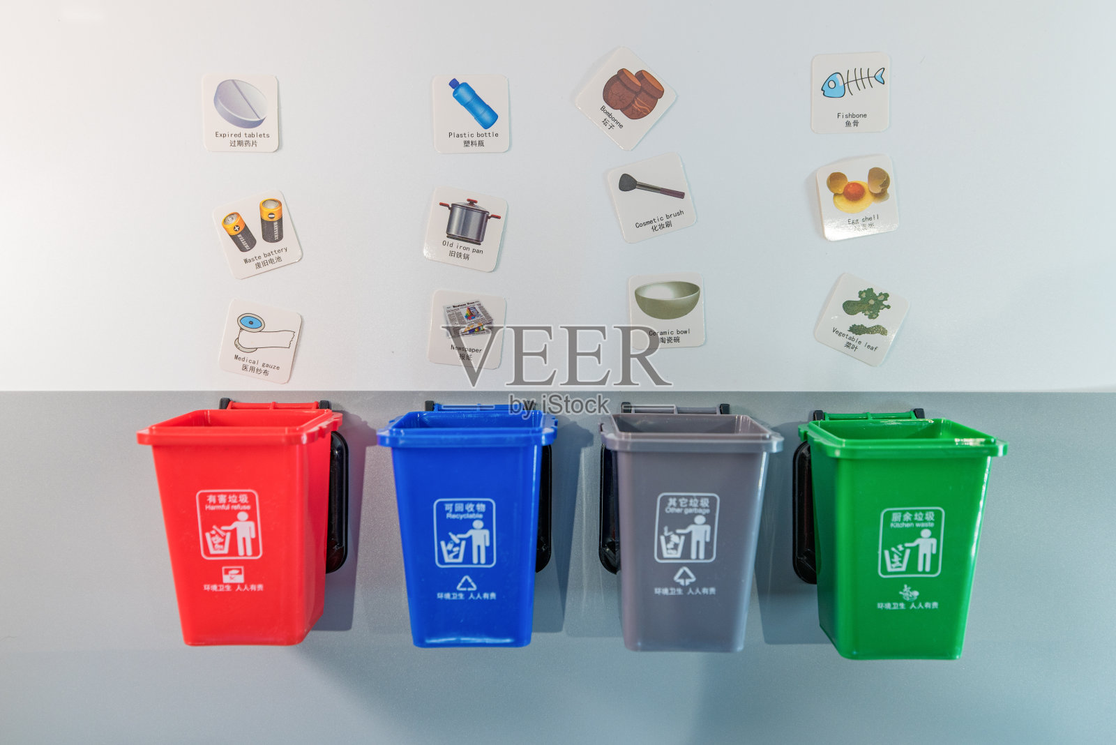 垃圾分类、可持续发展、回收利用资源照片摄影图片