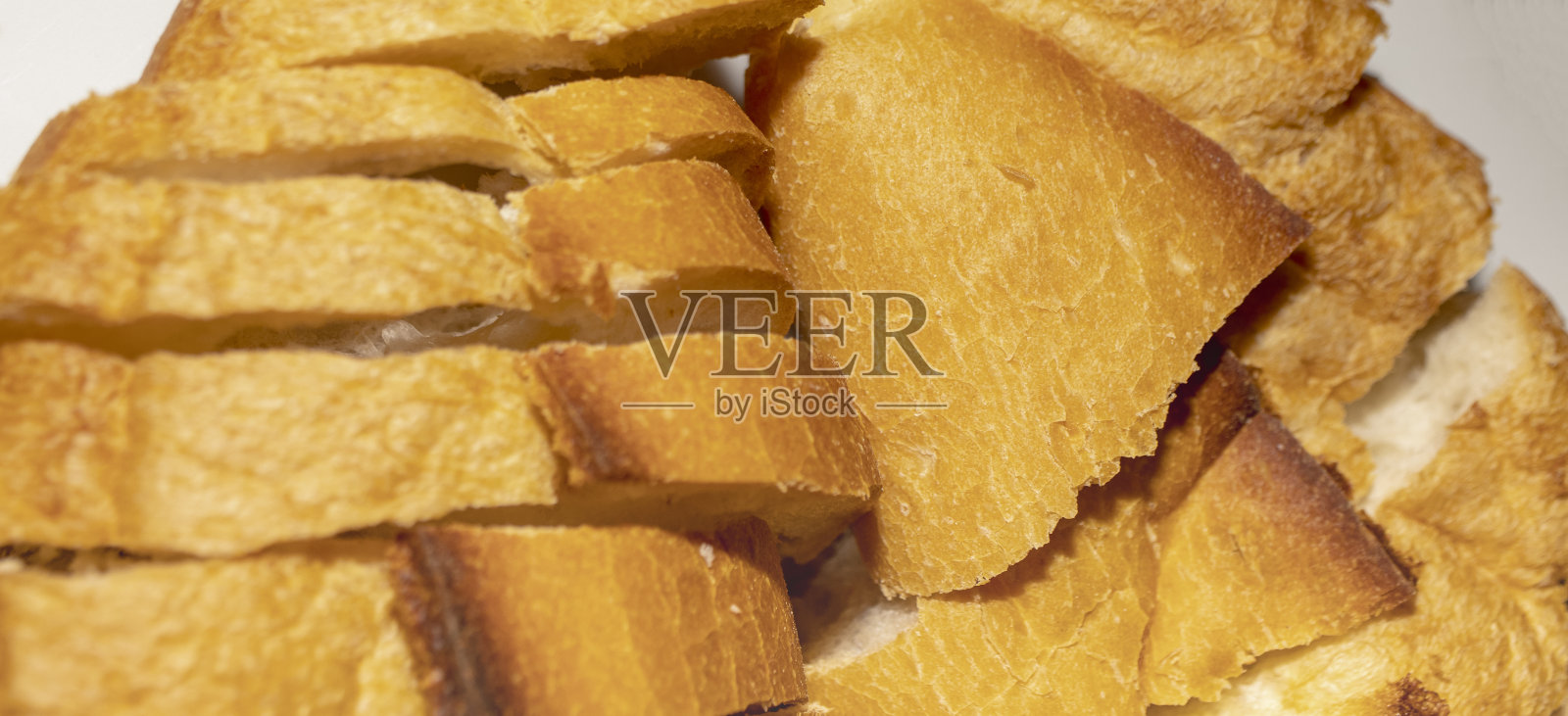 切片面包。特写镜头。孤立的背景。照片摄影图片