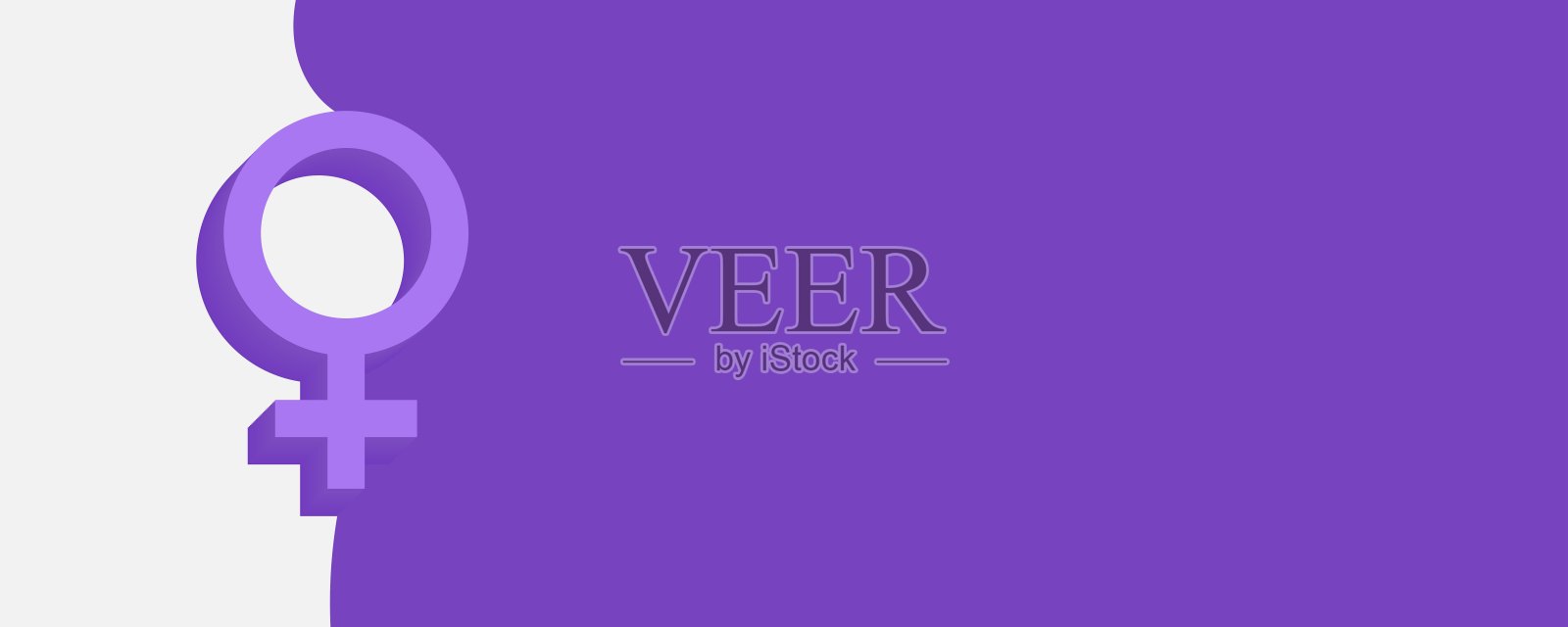 以国际妇女节为抽象背景，并复印版面。适合用于与女性和爱情相关的主题插画图片素材