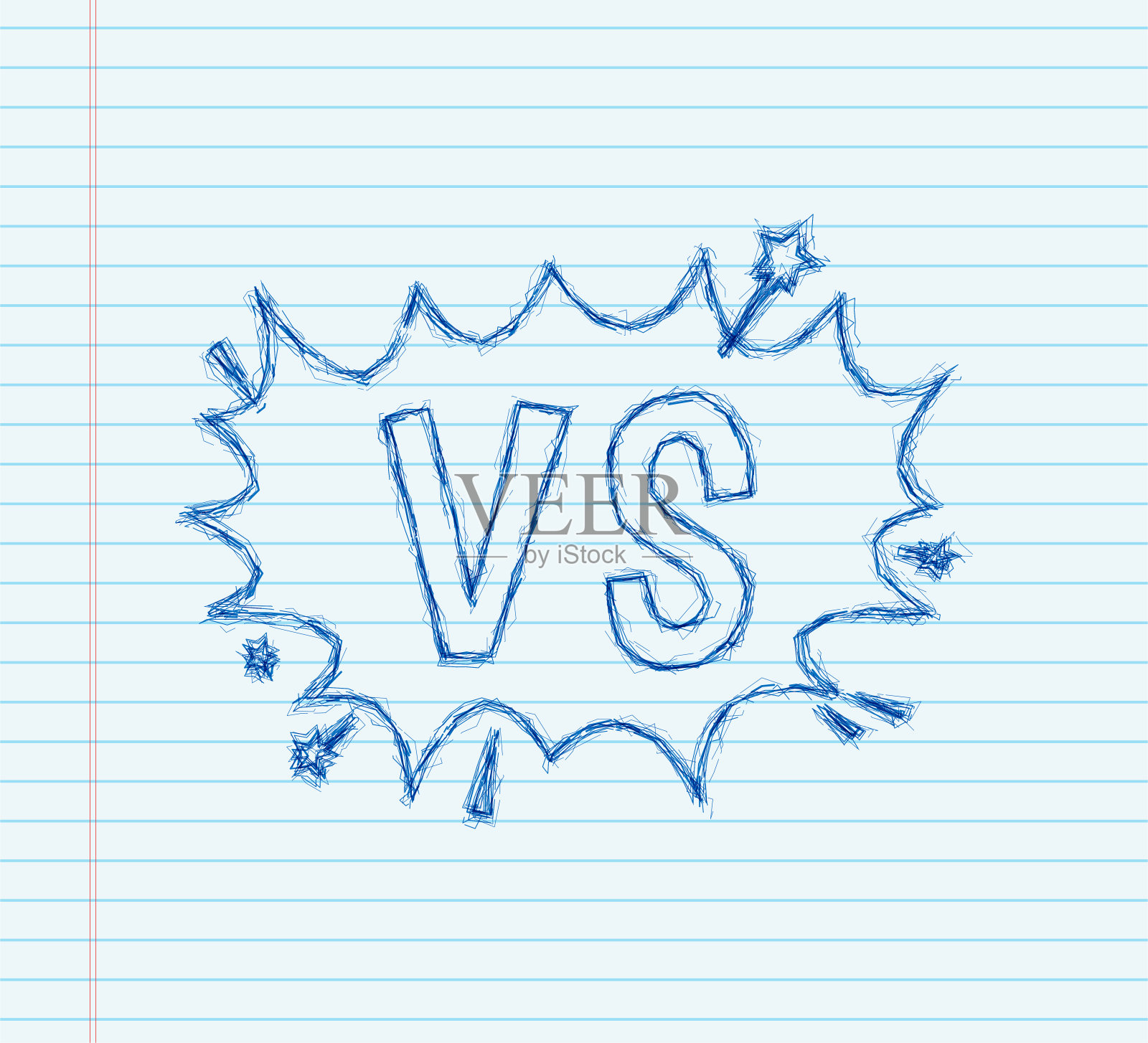 复古卡通广告与流行风格。卡通风格。草图图标。插画图片素材