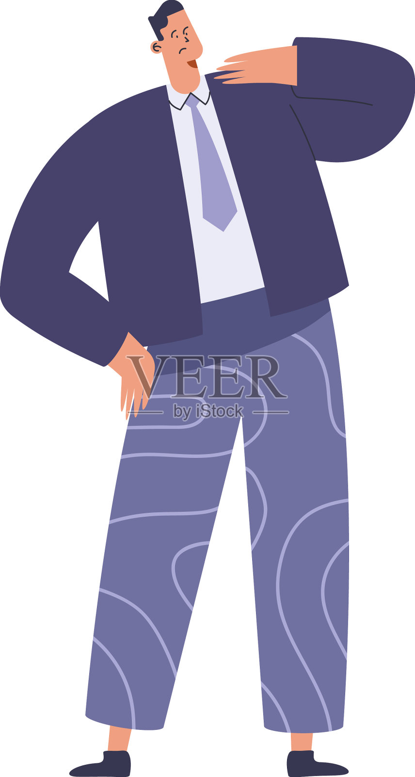 优雅的商人工作者性格设计元素图片