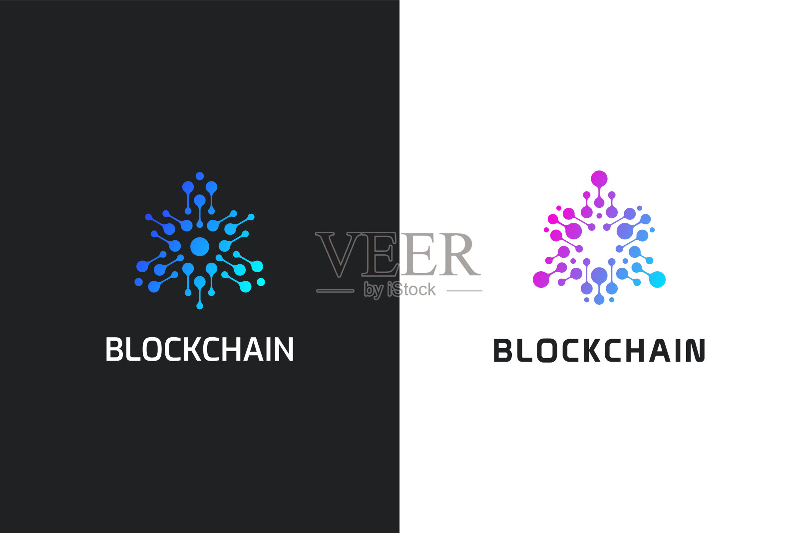 数字加密货币商业标志插画图片素材