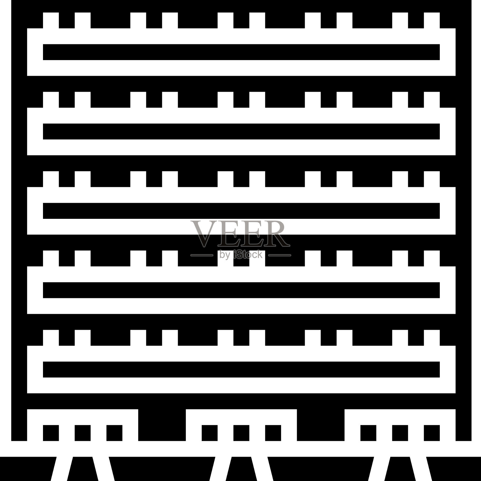 公寓房子字形图标插画图片素材