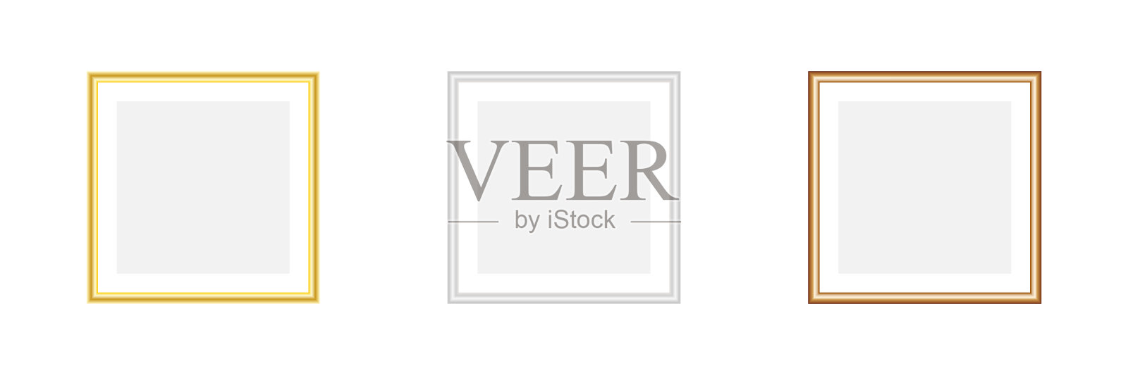 相框方形模型收集。插画图片素材