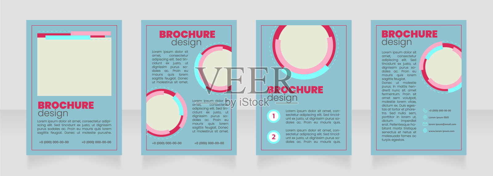 营销服务空白宣传册布局设计设计模板素材