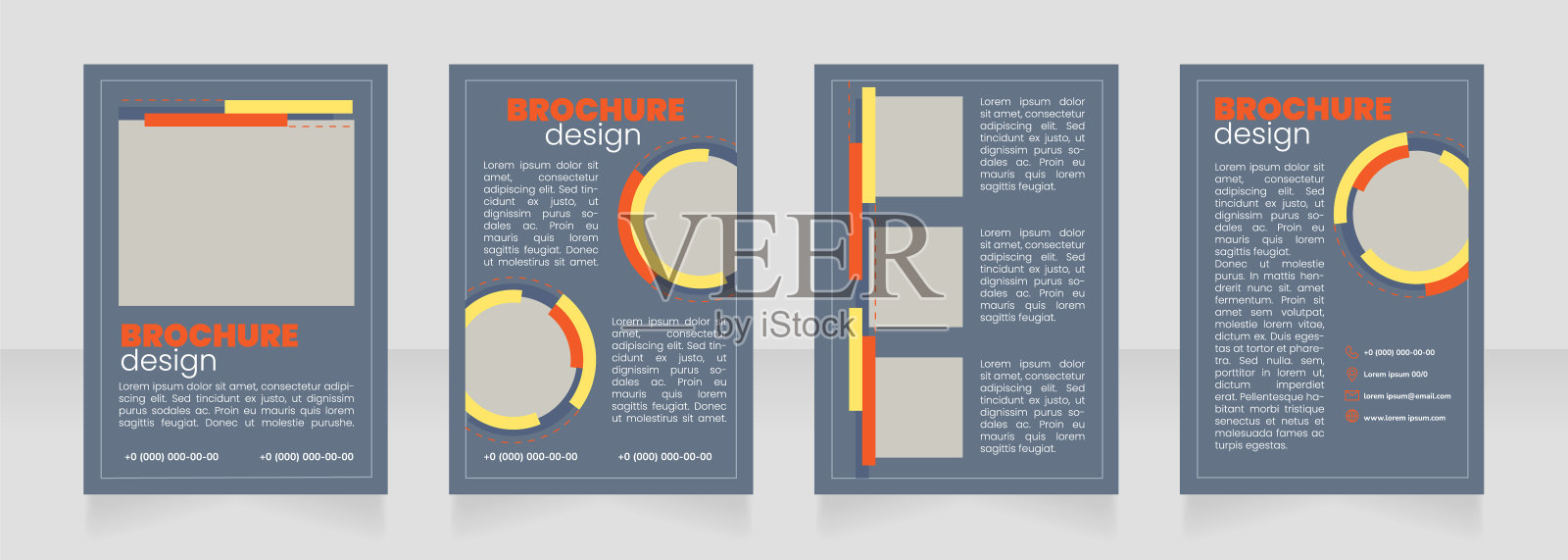促销服务空白宣传册布局设计设计模板素材