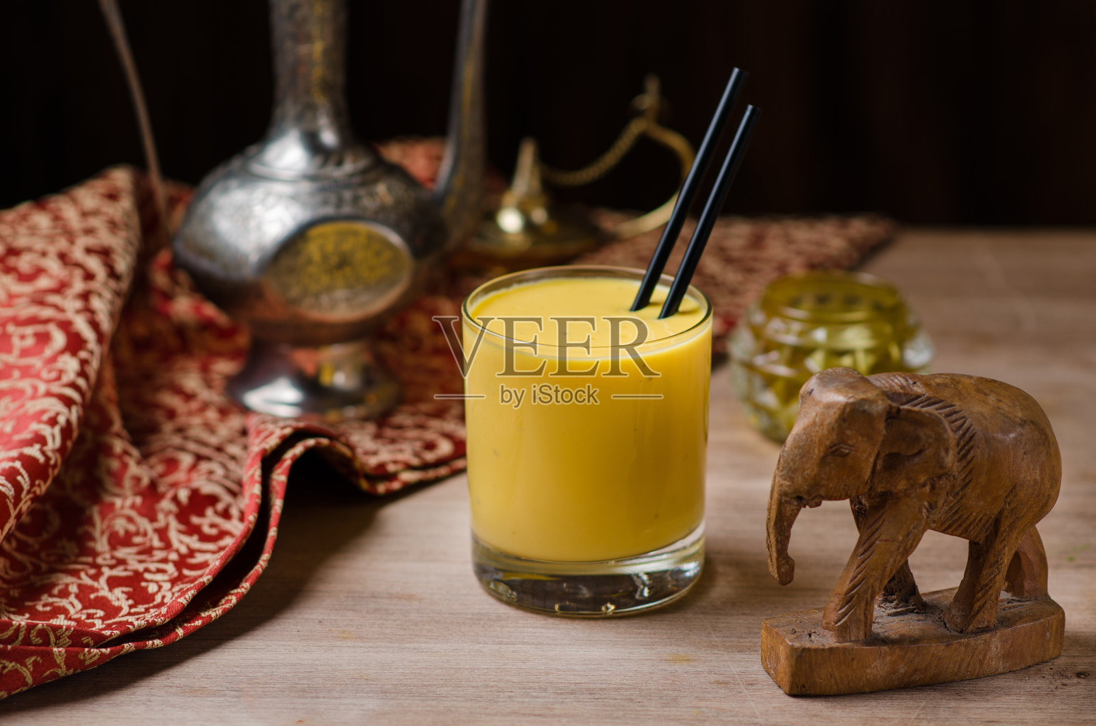 芒果拉西印度饮料照片摄影图片