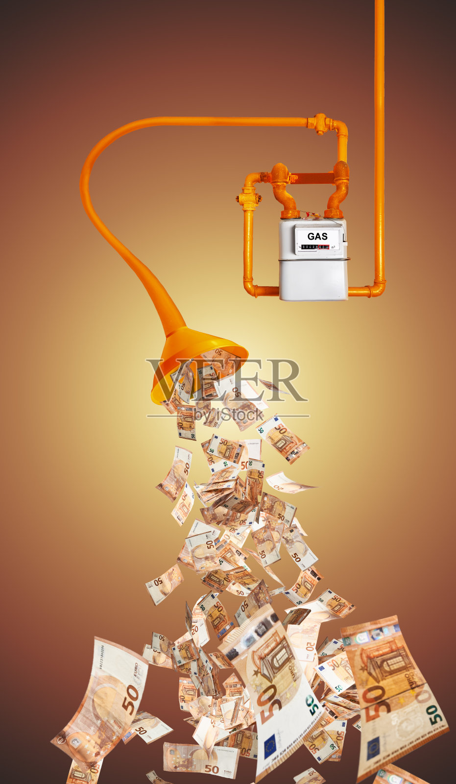 天然气供应商吸走你所有的积蓄照片摄影图片