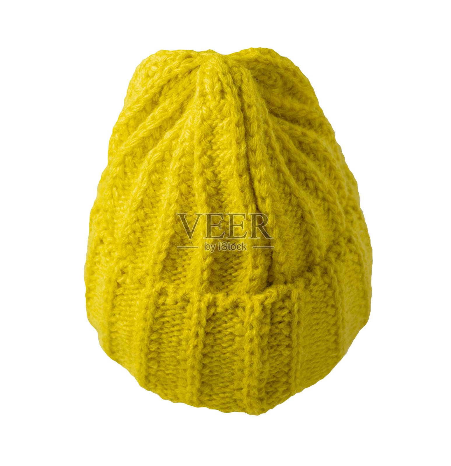 帽子针织孤立在白色背景。照片摄影图片