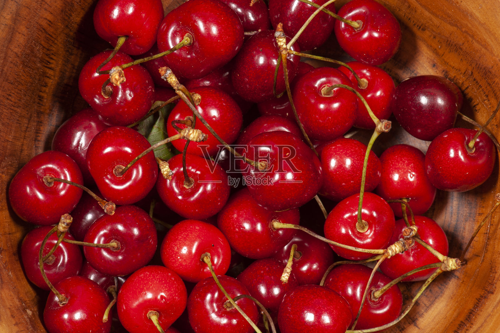 一碗樱桃照片摄影图片