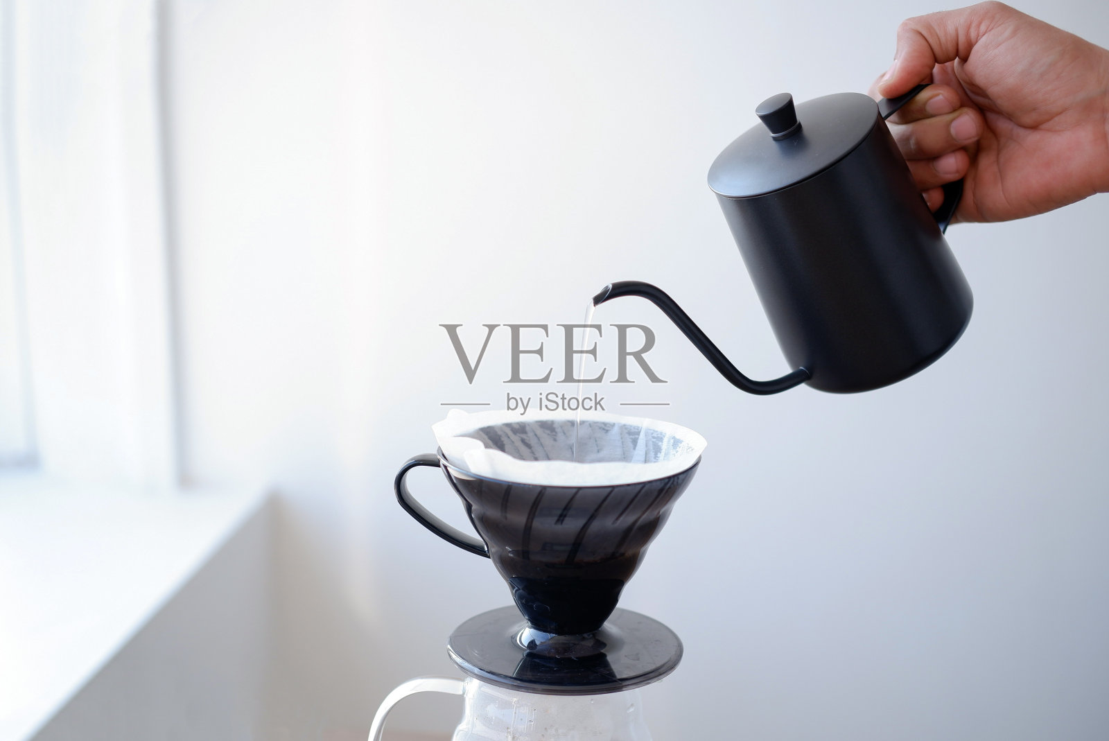 咖啡酿造v60照片摄影图片