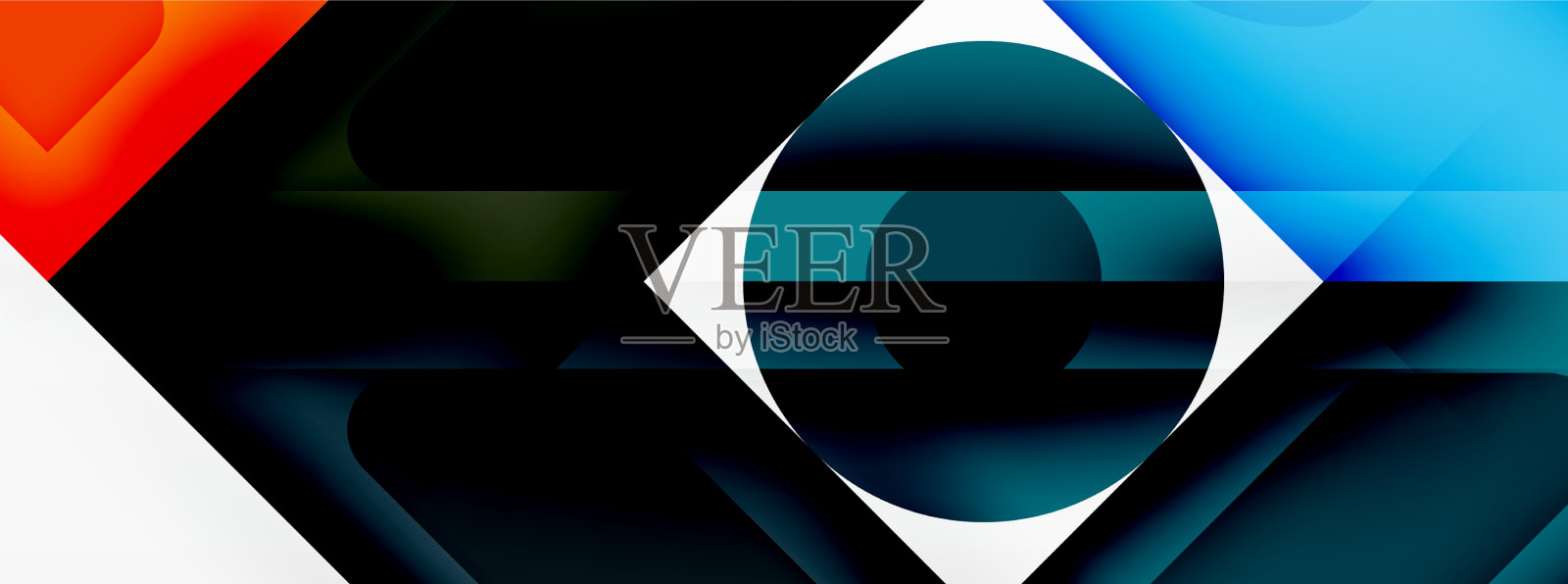 正方形和圆形最小抽象背景插画图片素材