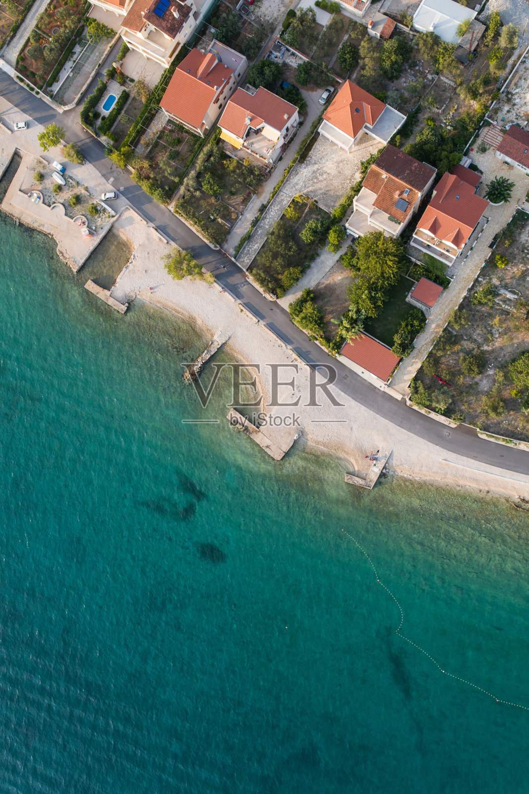 克罗地亚的鸟瞰图照片摄影图片
