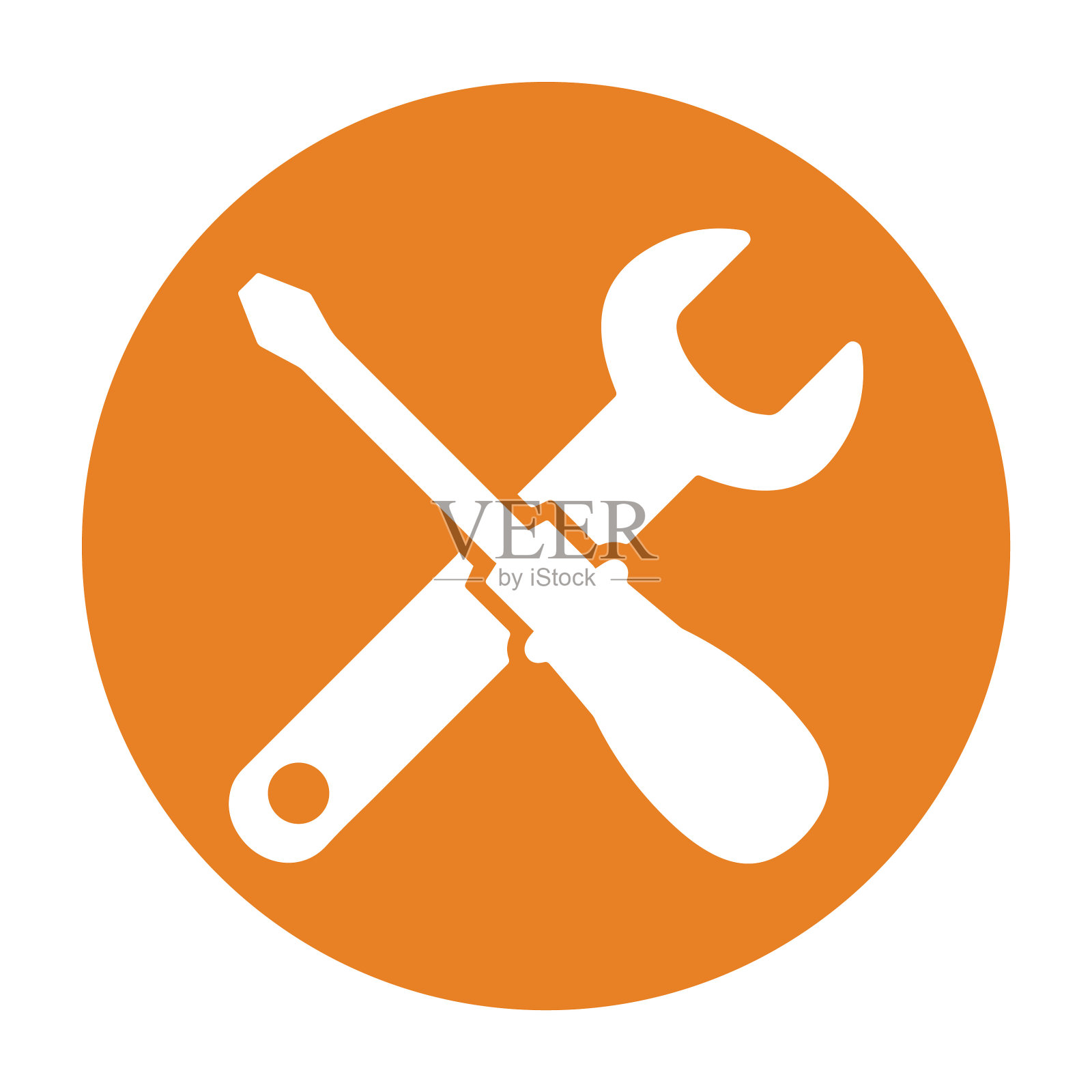 施工，修理，扳手，工具，扳手图标插画图片素材