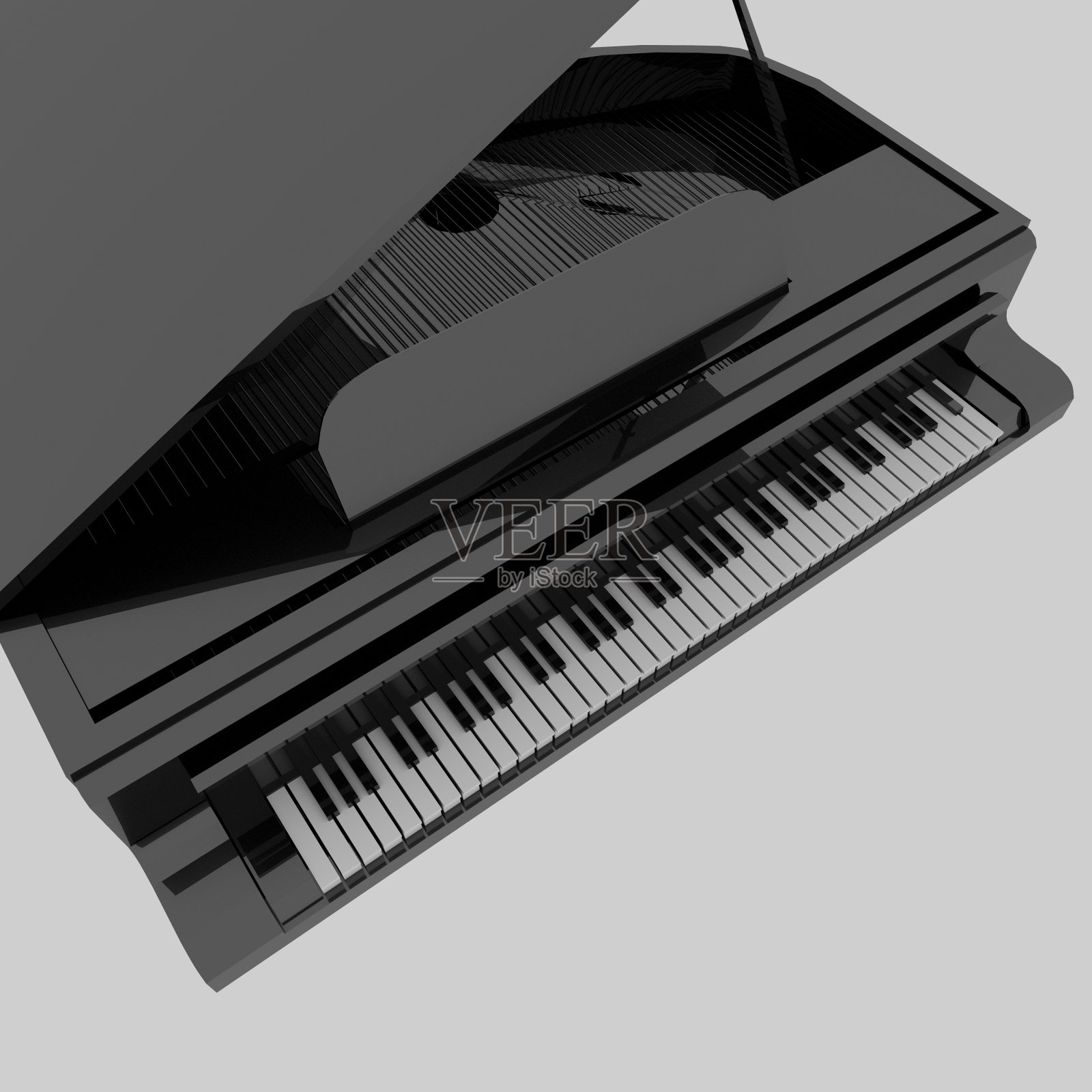 黑色三角钢琴照片摄影图片