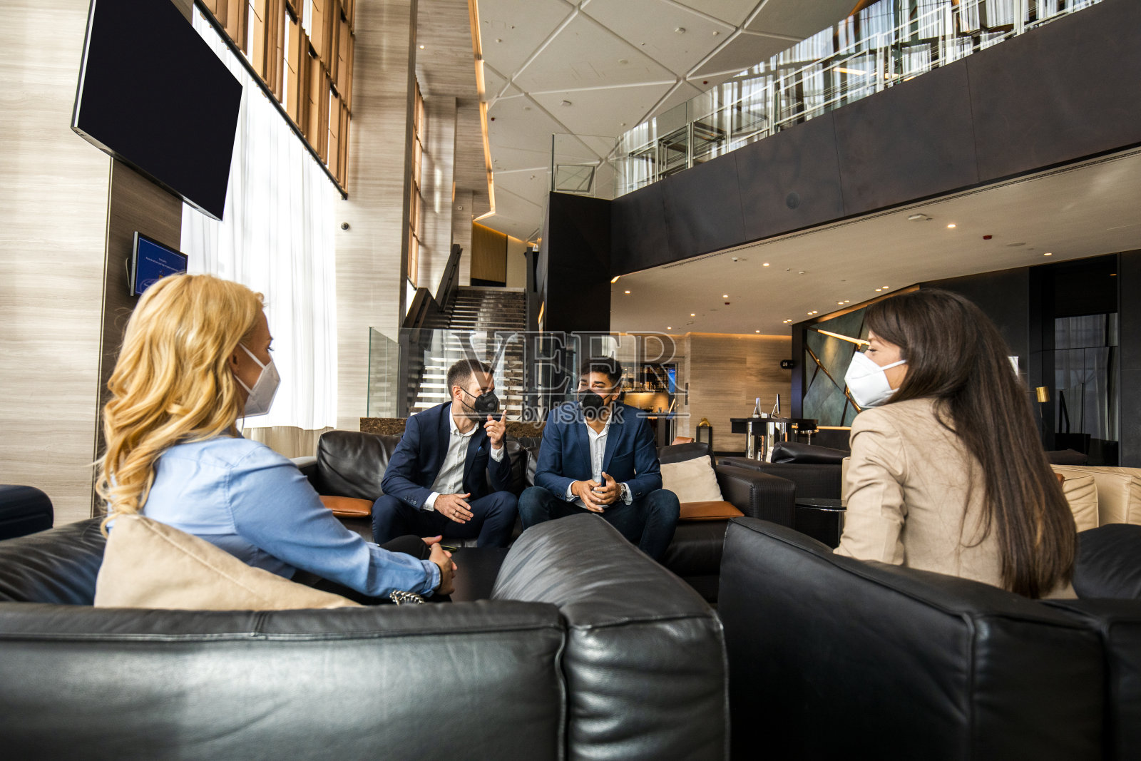 2019冠状病毒病期间的酒店生活方式照片摄影图片