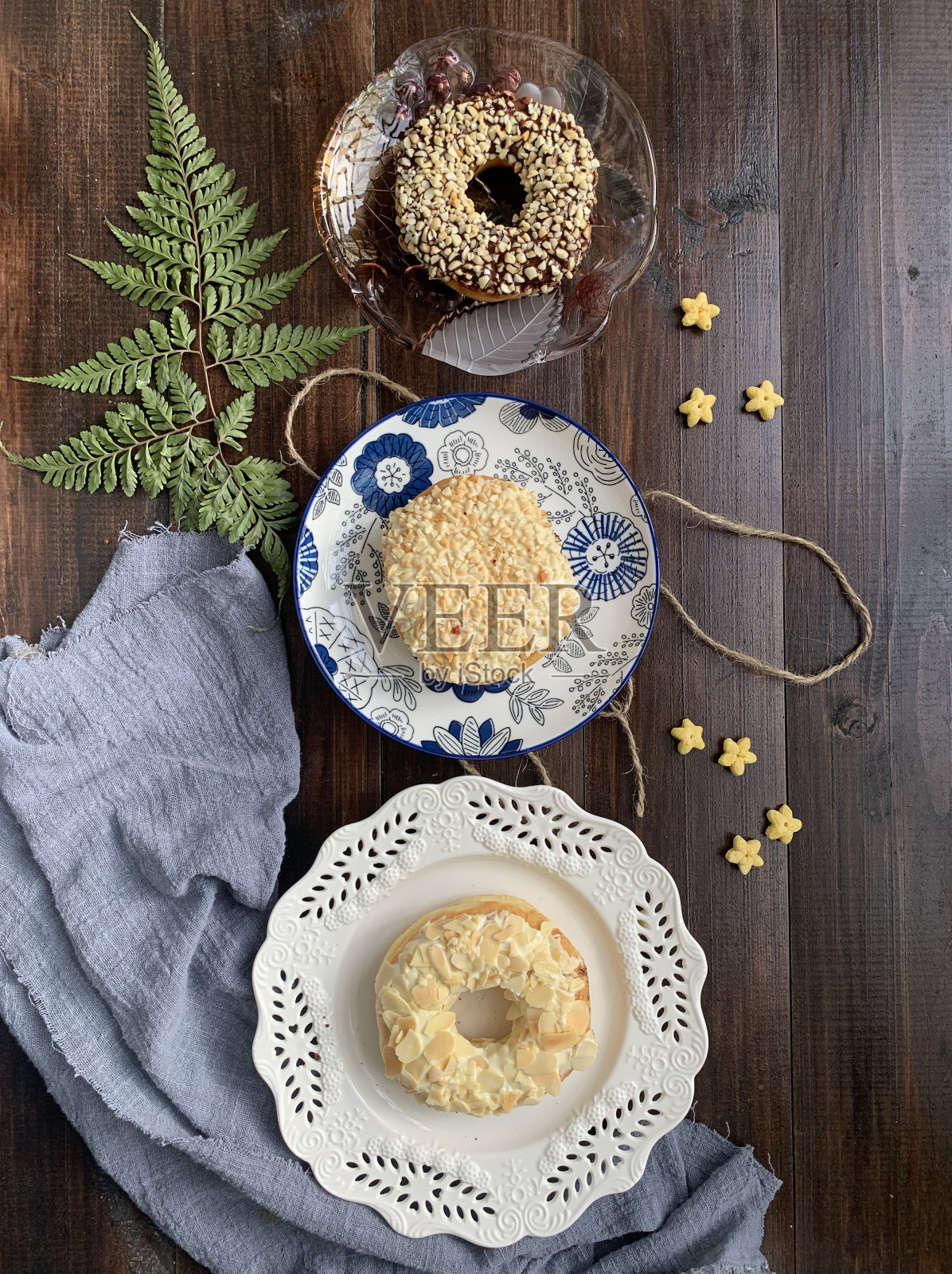 可爱的甜甜圈照片摄影图片