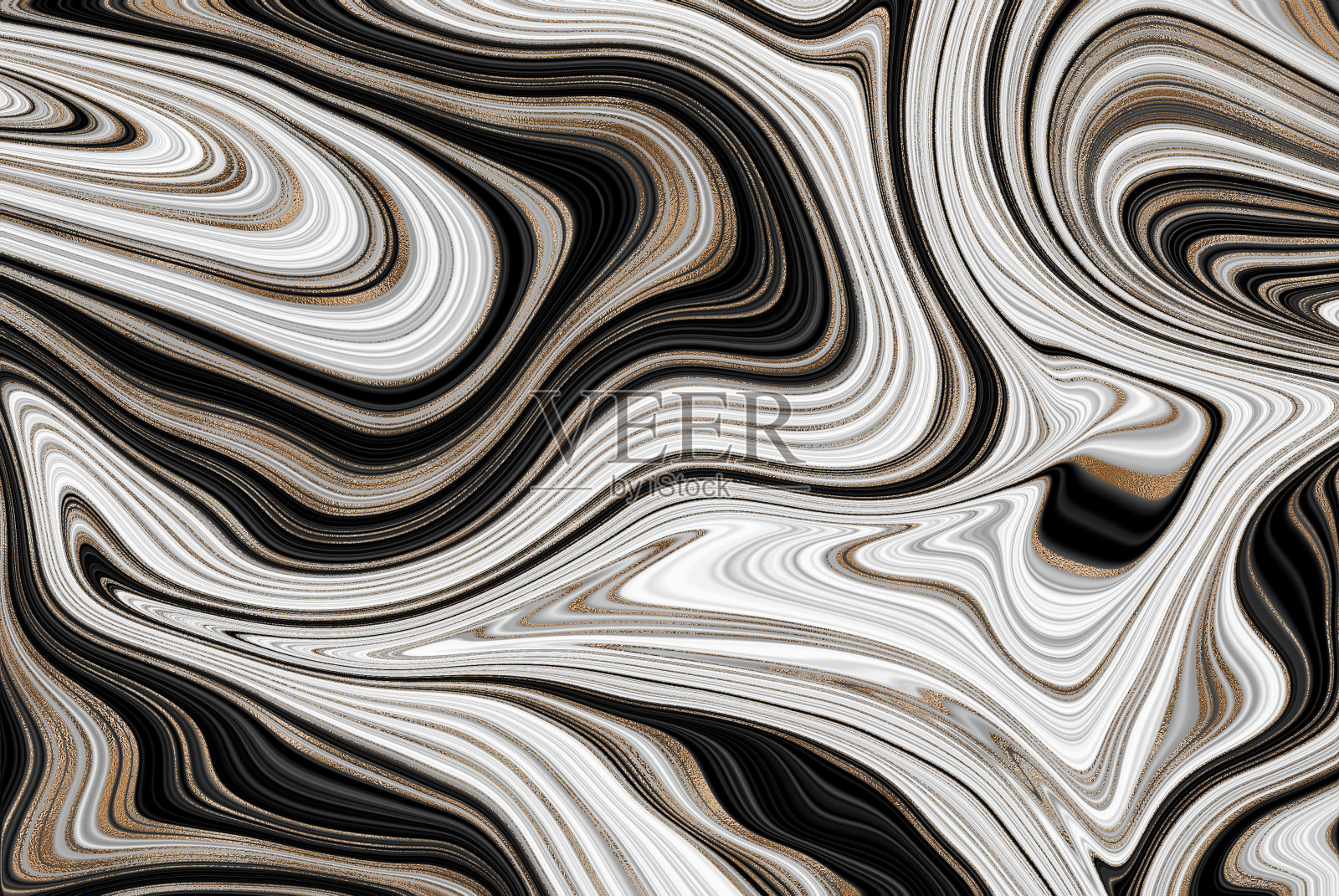 现代大理石抽象背景。液体艺术品纹理。三维演示插画图片素材