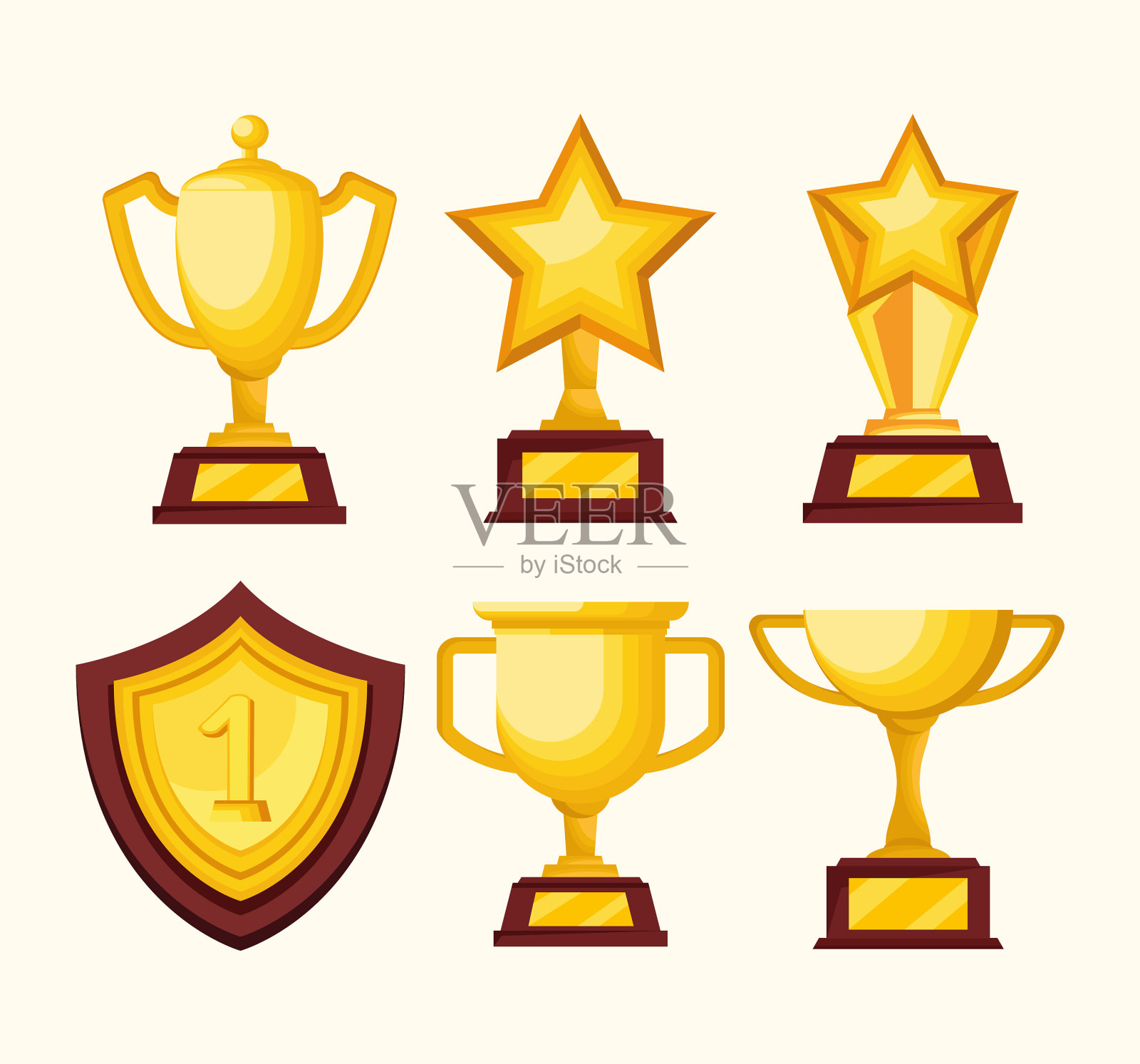 金像奖六大偶像插画图片素材