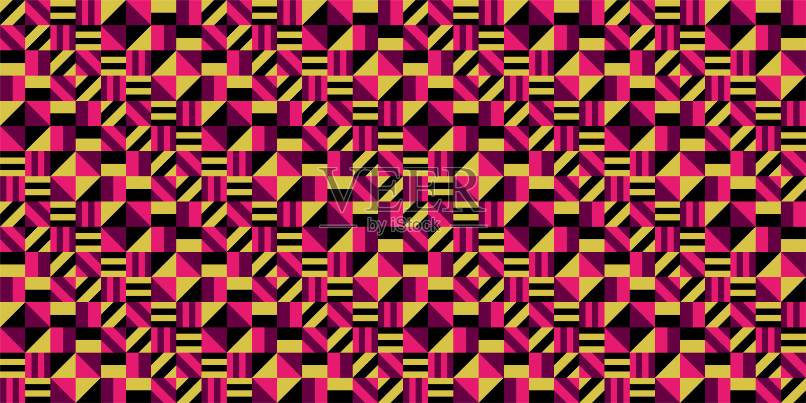 几何背景说明。无缝模式。插画图片素材