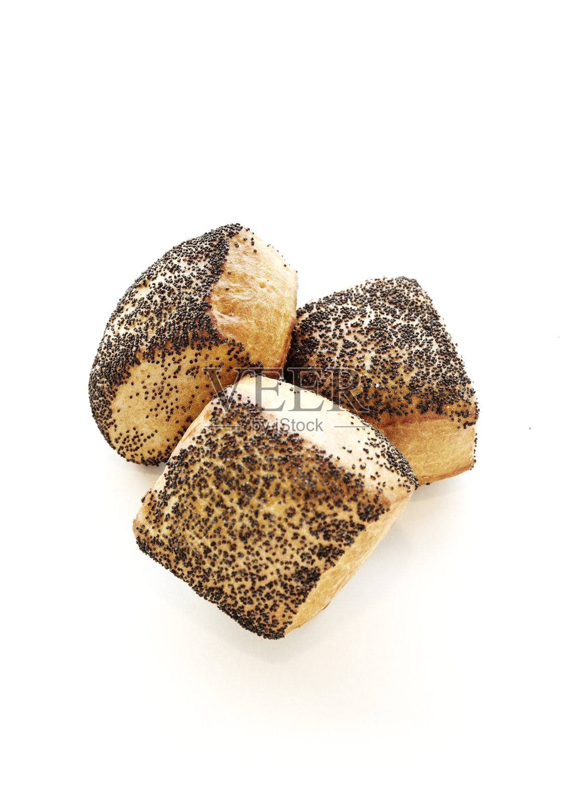 白色背景上松脆的新鲜面包照片摄影图片