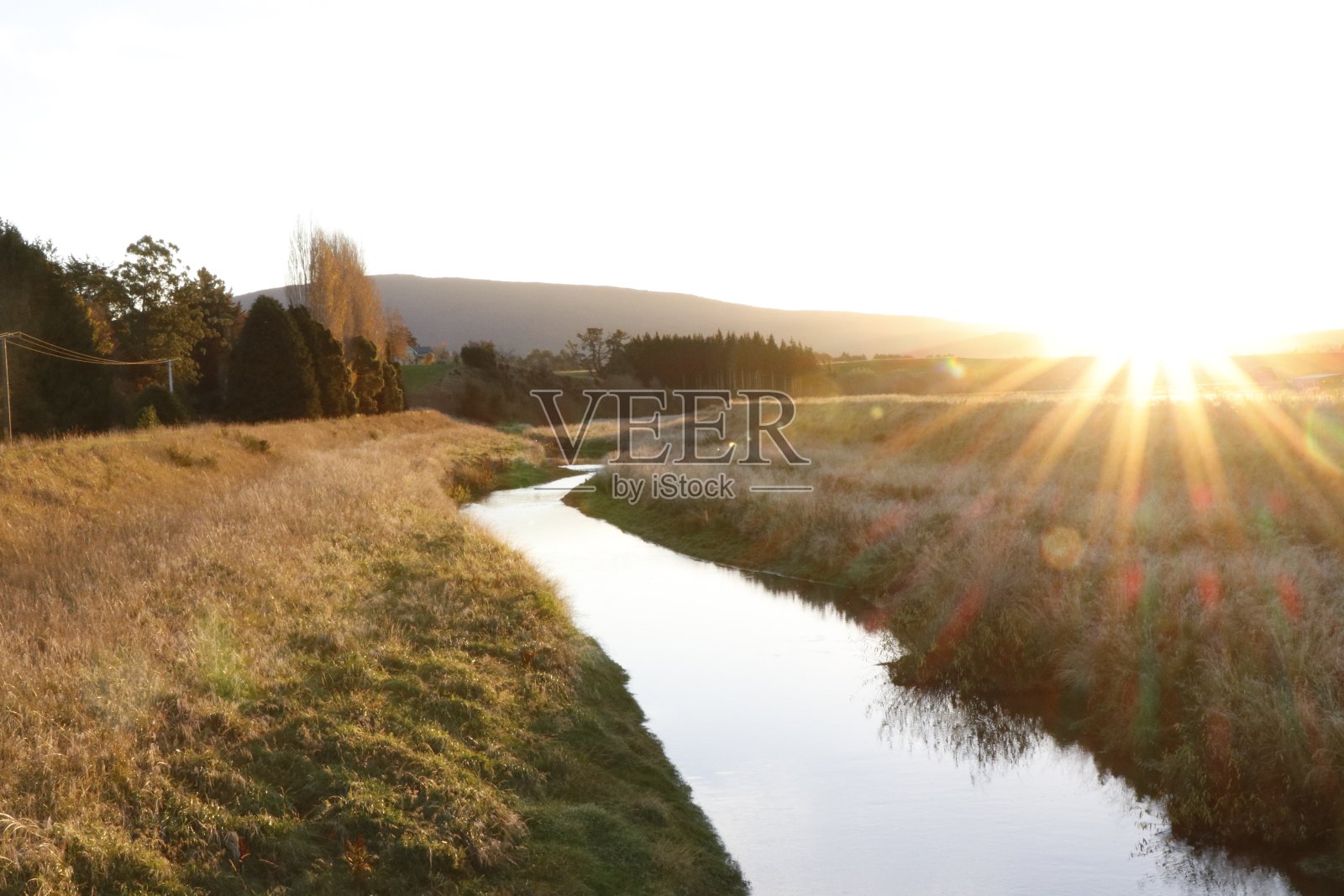 日落河照片摄影图片