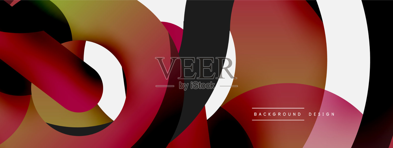 圆抽象背景插画图片素材