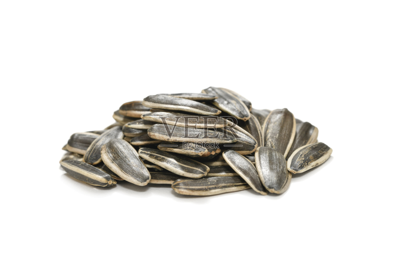 堆葵花籽孤立照片摄影图片