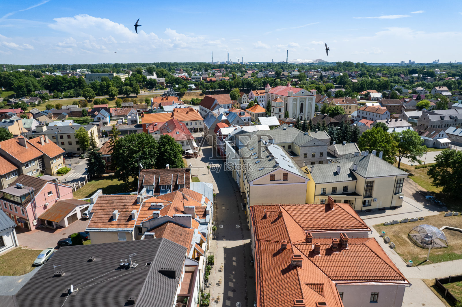 立陶宛Kedainiai市全景照片摄影图片