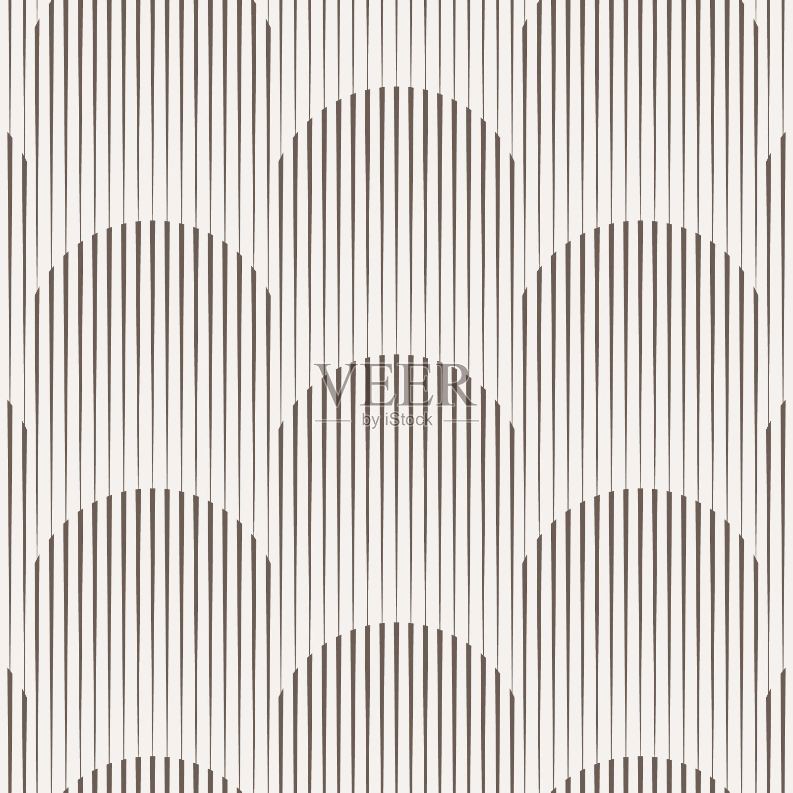 线性矢量图案，重复细条纹线组合随机圆形或圆形形状。插画图片素材