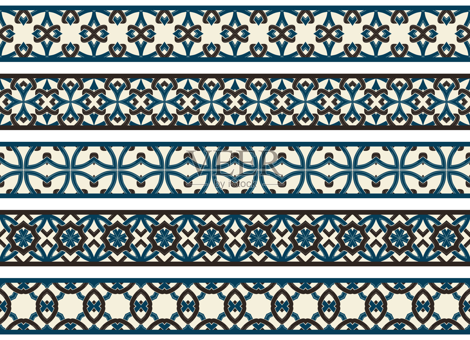 无缝装饰边界插画图片素材