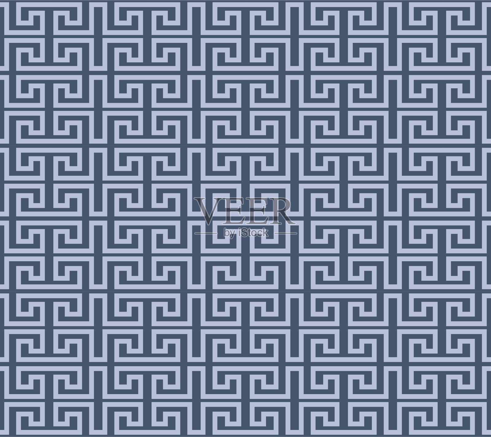 日本方块迷宫矢量无缝图案插画图片素材