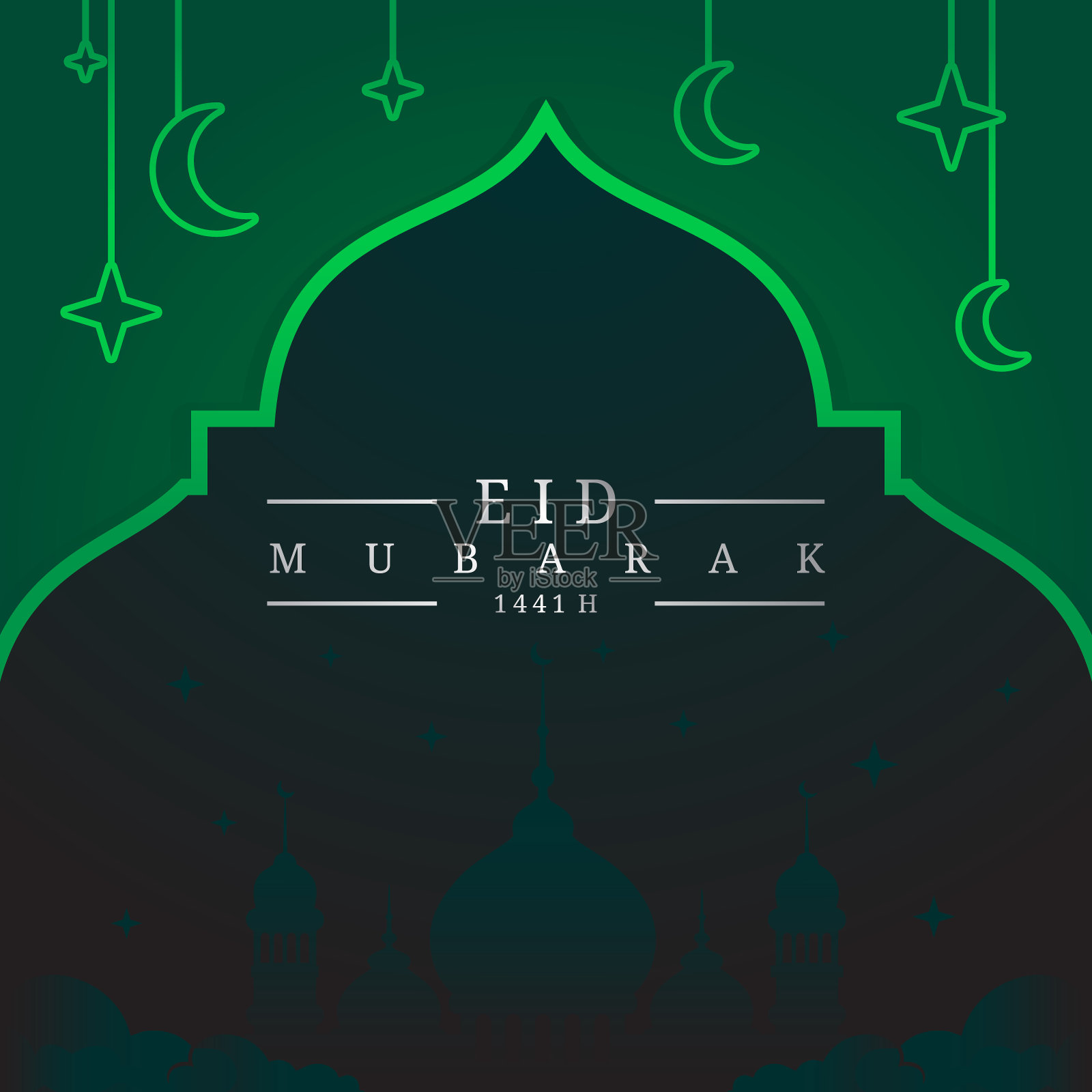 伊斯兰斋月卡里姆的背景设计设计模板素材