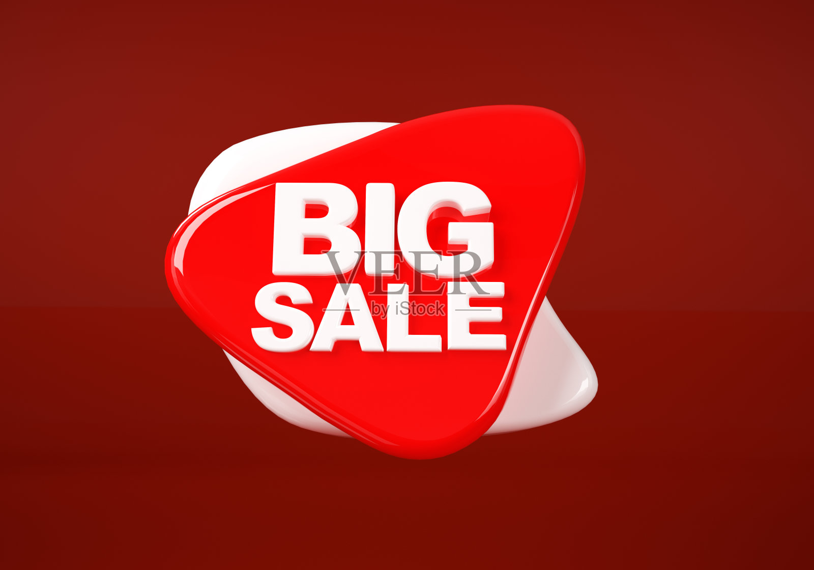 大减价3d文本横幅销售折扣。3d渲染图形标签标签隔离在红色背景照片摄影图片