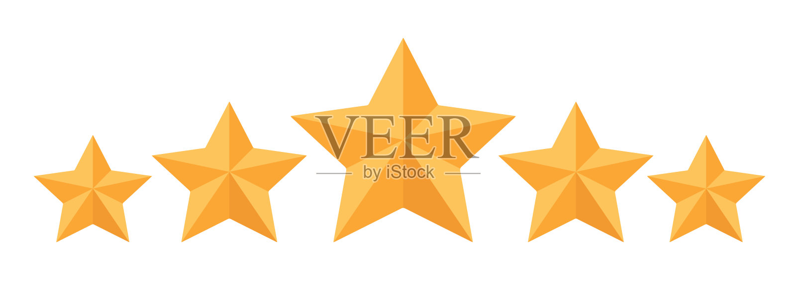 反馈的概念，奖状信息和通知。对客户服务的评价。五星，还有评论家。平面向量设计元素图片