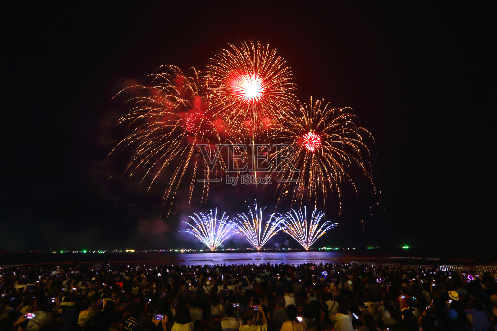 烟花照片摄影图片