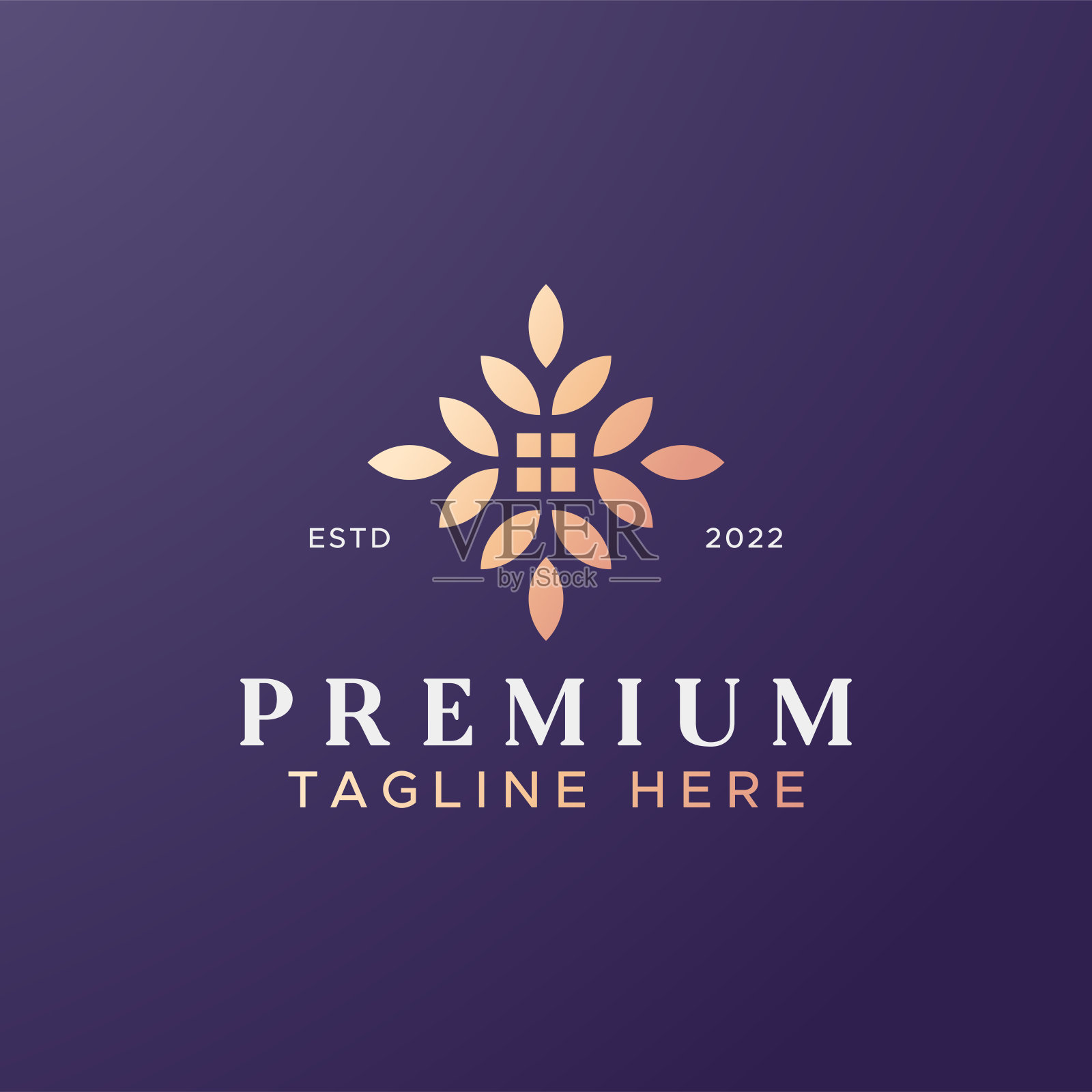 高档住宅商业自然符号插画图片素材