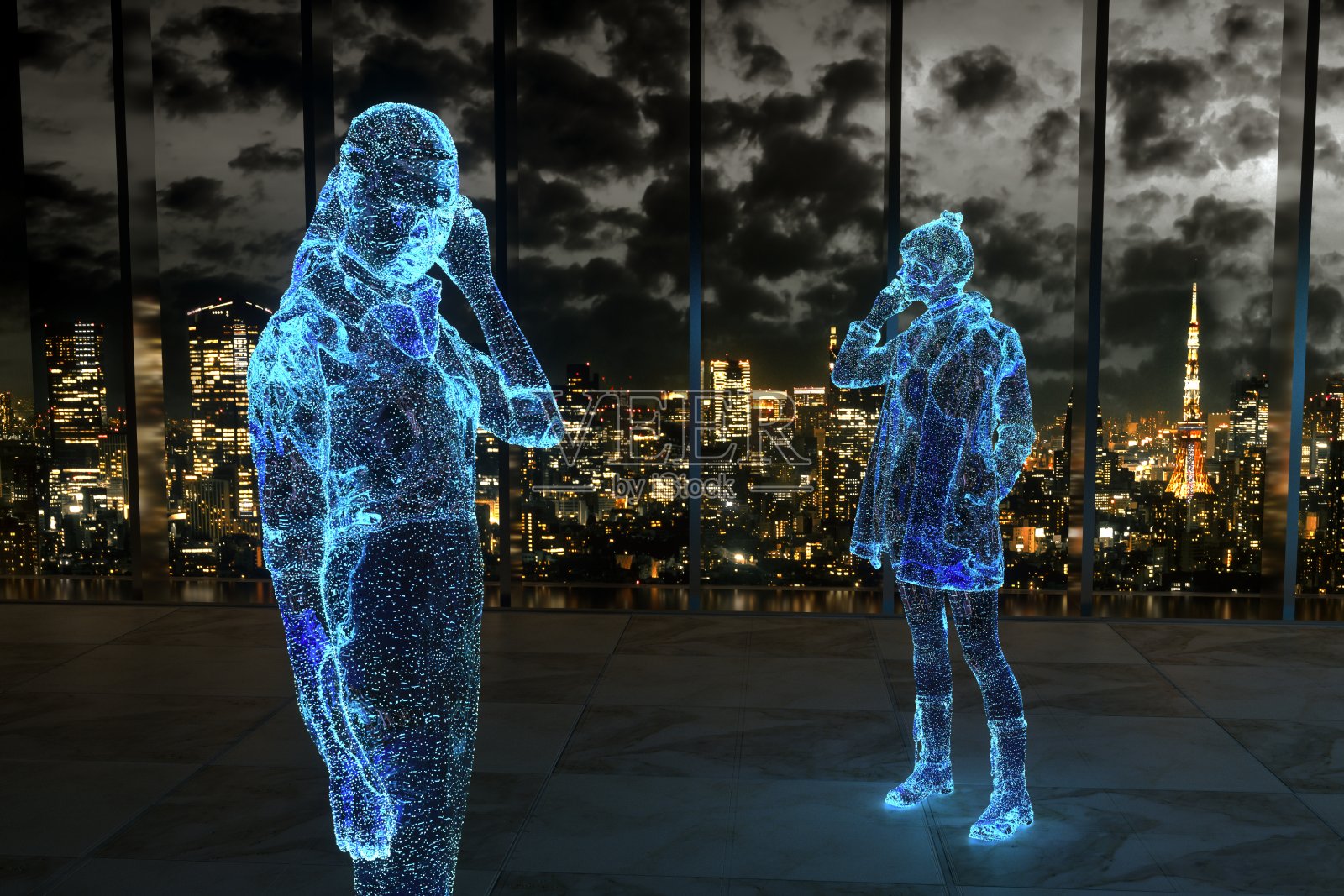 在东京天际线的元世界工作照片摄影图片