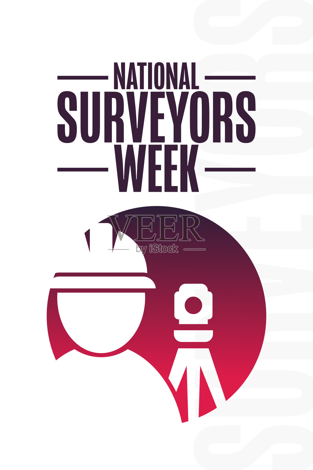 国家测量师。节日的概念。模板背景，横幅，卡片，与文字题字海报。向量EPS10插图。插画图片素材