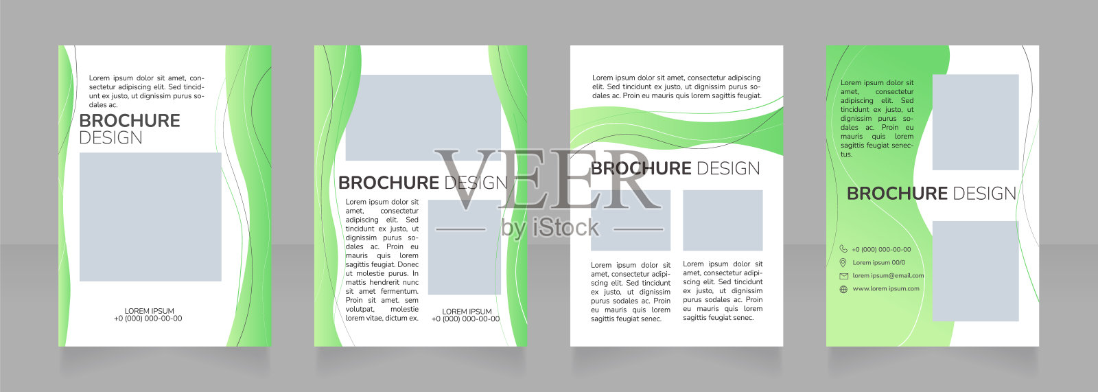 精神科服务空白宣传册设计设计模板素材
