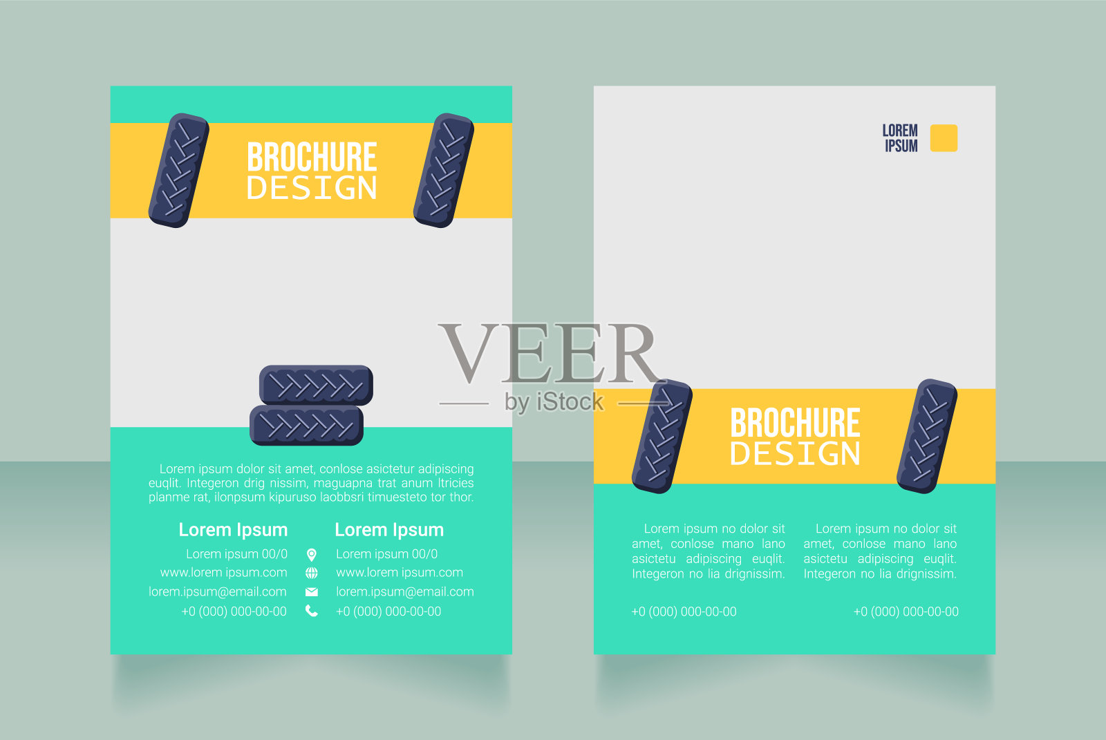 车辆服务中心空白宣传册设计设计模板素材