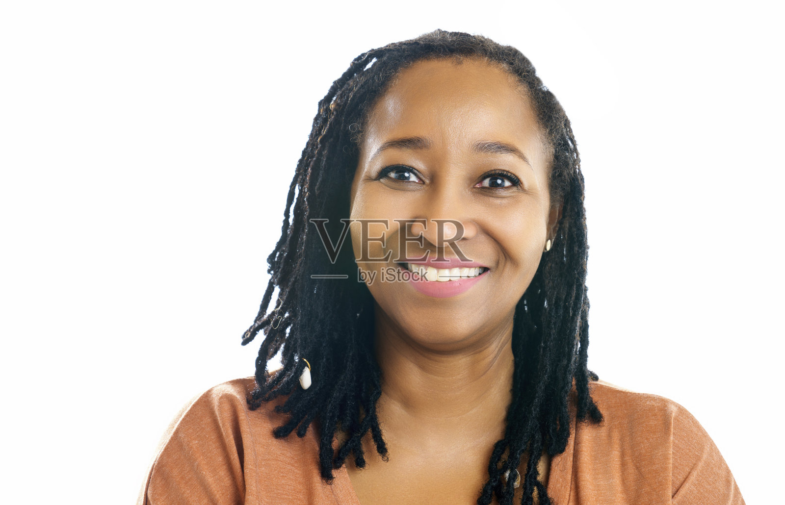 一个非洲女人的漂亮肖像照片摄影图片