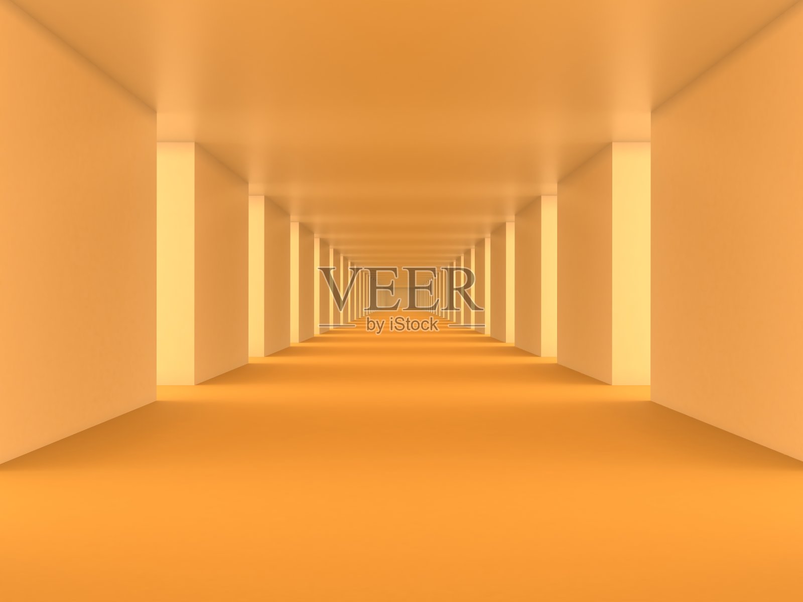 黄色空旷明亮的房间照片摄影图片